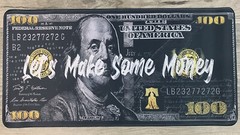 ”Lets Make Some Money” $100 Large Gaming / Gunsmith Bench Gun Cleaning Mat
