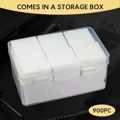 900 PCS Thick Cleaning Patches in Storage Box, Universal Cleaning Patch for F…