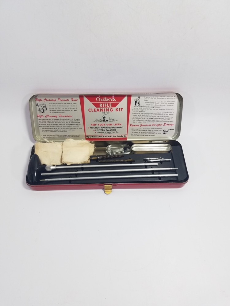 Outers Gunslick Rifle Gun Cleaning Kit No 477 has .30 and .22 Caliber Brushes