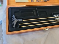 Hoppe’s No. 9 Deluxe Gun Cleaning Kit In Hinged Cherry Wood Box Accessories Rod