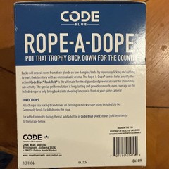 CODE BLUE OA1419 ROPE – A – DOPE Rack Rub Deer / Buck Scent Lure Branch Gel