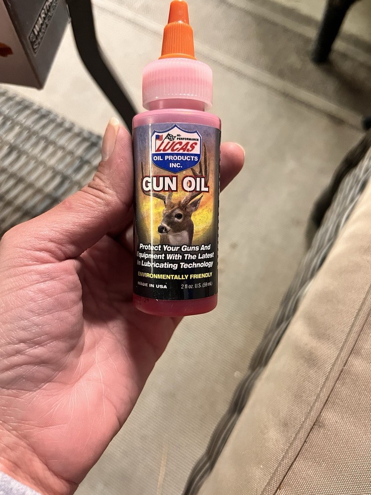 Lucas Gun Oil for Rust Resistance, High Heat, and All Weather 2oz Bottle
