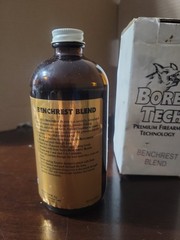 Bore Tech Inc. Benchrest Blend Premium Solvent Large 16oz NOS, Glass Bottle