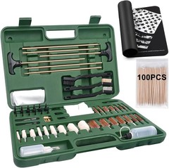 Universal Gun Cleaning Kit with Mat Portable Case for Rifle Pistol Shotgun
