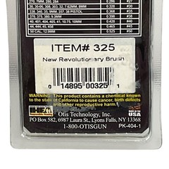 Otis Premium Bore Brush 325 Cleans 243 25cal 6mm 6.5mm Brush Storage Bottle 3pk