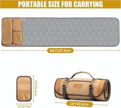 Large Gun Cleaning Mat for All Guns, Roll up Rifle Cleaning Pad with PVC Accesso