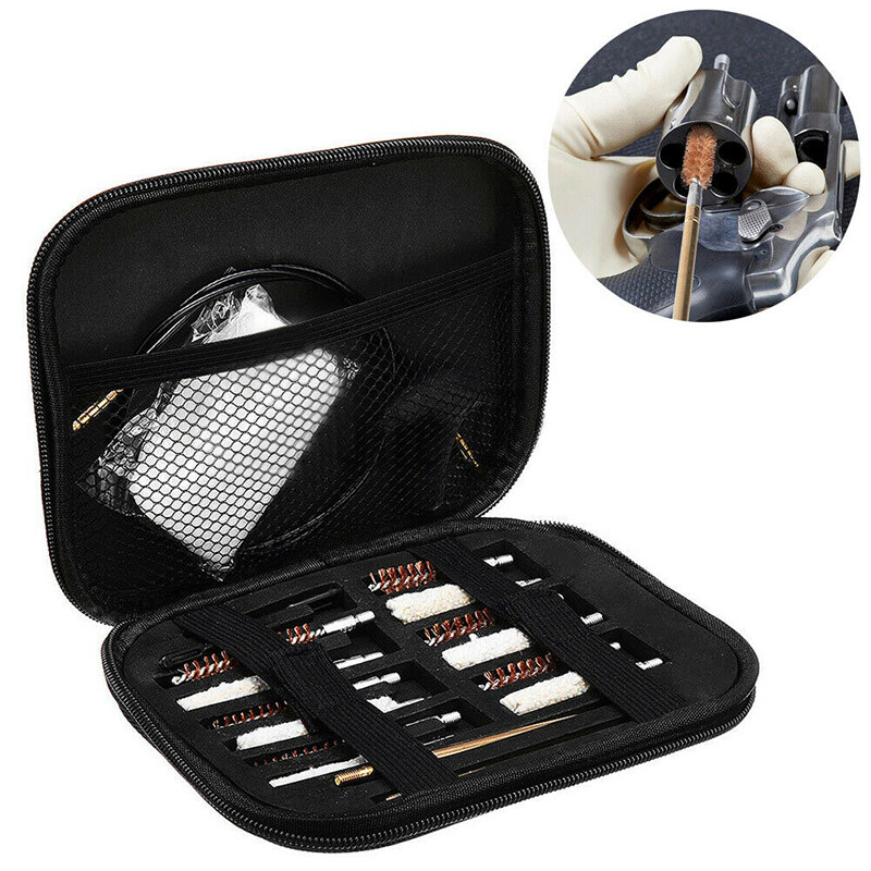 43pcs Universal Gun Cleaning Kit Rifle Pistol Shotgun Firearm Brush Cleaner Set