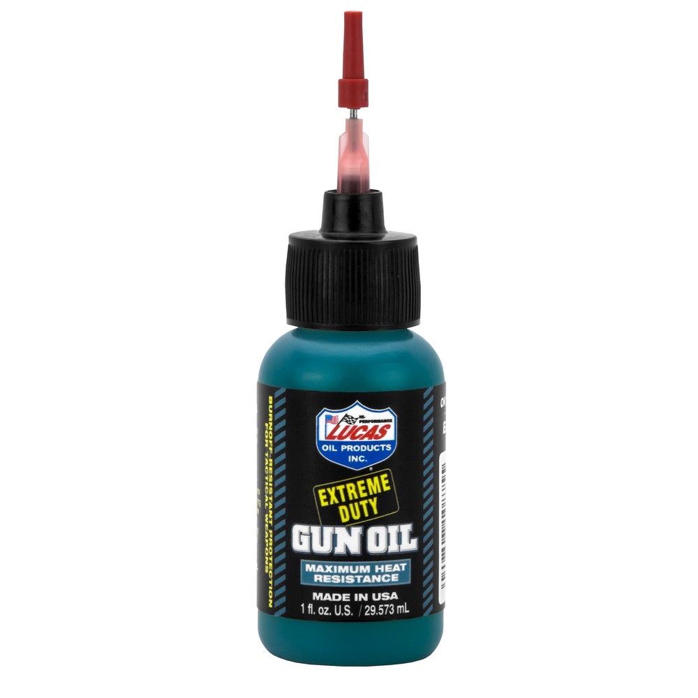 Lucas Oil 10875 Extreme Duty Gun Oil Against Heat, Friction, Wear 1 oz Squeeze B