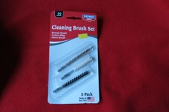 Birchwood Bronze Cleaning Brush Set Cotton Mop Nylon Brush Fits .22 3 Pack USA
