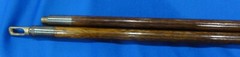 VINTAGE SHOTGUN WOOD CLEANING RODS (4 TOTAL) BRASS CONNECTORS AND ACCESSORIES