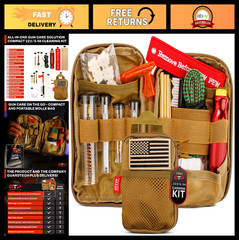 Complete Rifle Cleaning Kit .223/5.56 – Maintenance & Repair System with Brushes