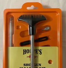 Hoppes 9 12 ga Shotgun Cleaning Kit Gun Cleaner, Lube Brush Jag Bore Patches