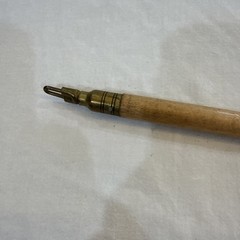 Vintage Gun Cleaning Rod Wood Brass And Metal 3 Piece Copper With Case