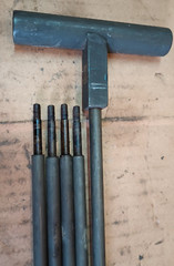Vintage military gun cleaning rod jag 5 piece M1 50 cal army M2 M3 M7