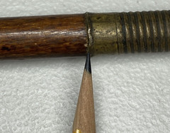 Vintage Wood & Brass 3 Piece Shotgun Cleaning Rod With Soft Tip