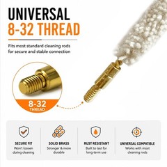 .50 Cal Bore Mop Brushes 5-Pack – Cleaning for Optimal Performance