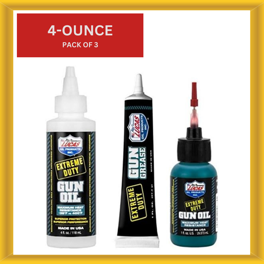 Prompt Lucas Extreme Duty 4oz Gun Oil 10877 Grease Tube 10889 Needle Oiler 10875