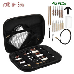 Portable 43 PCS Set Gun Cleaning Kit.22.357.38,9mm.45.40 Rifle Pistol Clean Tool