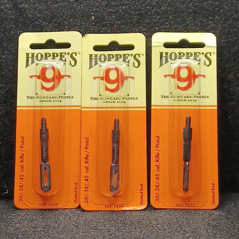 3 PK Hoppe’s No. 9 Conversion Adapter Clotted End, .30, .38, .45 Caliber 1430