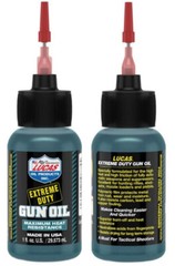 LUCAS Extreme Duty Gun Oil Needle Oiler 1oz & Grease Tube 1oz Protects Lubricate