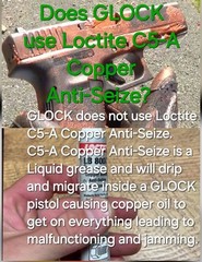 Best VALUE SIZE 3cc COPPER COLORED GLOCK PISTOL LUBRICANT