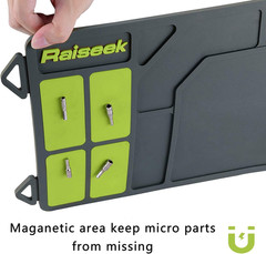 Raiseek Rifle Shotgun Cleaning Mat, Premium Large Magnetic Pad with Organizer Pa