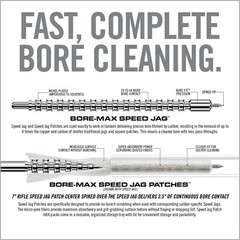 Real Avid Bore-Max Speed Jag and Patches, Bore Cleaning Jag Gun Patch Holder…