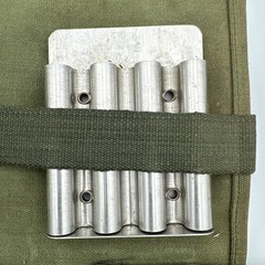Vtg Parker & Hale British Made .303” Rifle Cleaning Kit Canvas Roll-up Bag