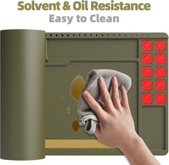 Large Gun Cleaning Mat for Rifle Shotgun Pistol, Magnetic Cleaning Pad for All G