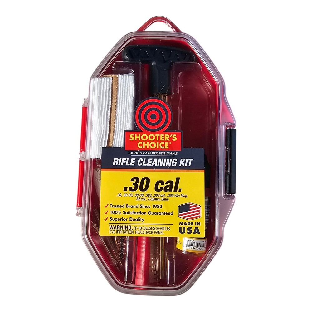 Shooter’s Choice .30 Cal Rifle Gun Cleaning Kit SHF-SRS-30 New
