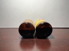 Vintage Hoppe’s Lubricating Oil 3 oz & No. 9 Nitro Powder Solvent 2oz Glass
