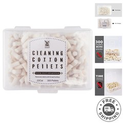 Compact Cotton Wool Felt Cleaning Pellets for .22 Caliber Firearms – 300 Pieces