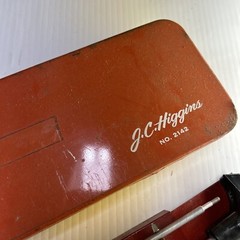 Vintage JC Higgins rifle Gun Cleaning Kit Sears Roebuck No. 2142 Red Case