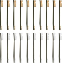Efficient Bronze & White Nylon Gun Brush Set – 20 Brushes for Complete Cleaning