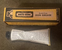 Vintage ORIGINAL FORMULA Mill Run Gun Cleaning 1960’s Brite-Bore Gun Grease