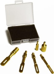 Gun Cleaning Slotted tip/Patch Holder for Patches Brass 6-PC Pack with 2 Brass F