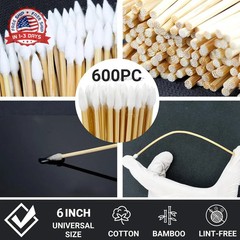 PINGMIC 1200/800/600PCS Gun Cleaning Kit – Gun Cleaning Patches and Swabs, 6-inc