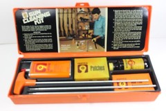 Vintage Hoppe’s Rifle Gun Cleaning Kit Orange Case complete with accessories