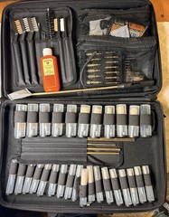 Redfield 80 Piece Universal Gun Cleaning Kit Complete Rifle Pistol Shotgun Case