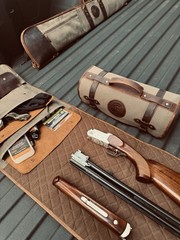 Brown Canvas Leather Shotgun/ Rifle Cleaning Mat
