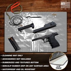 Factory Crafts Gun Cleaning Maintenance Premium Mat Non-Slip Waterproof – Skull
