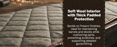 Heavy Duty Waxed Canvas Gun Cleaning Mat for Rifle & Pistol Maintenance