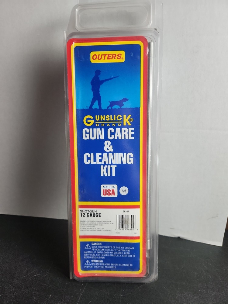 Outers Gunslick Brand shotgun cleaning kit 12 Gauge