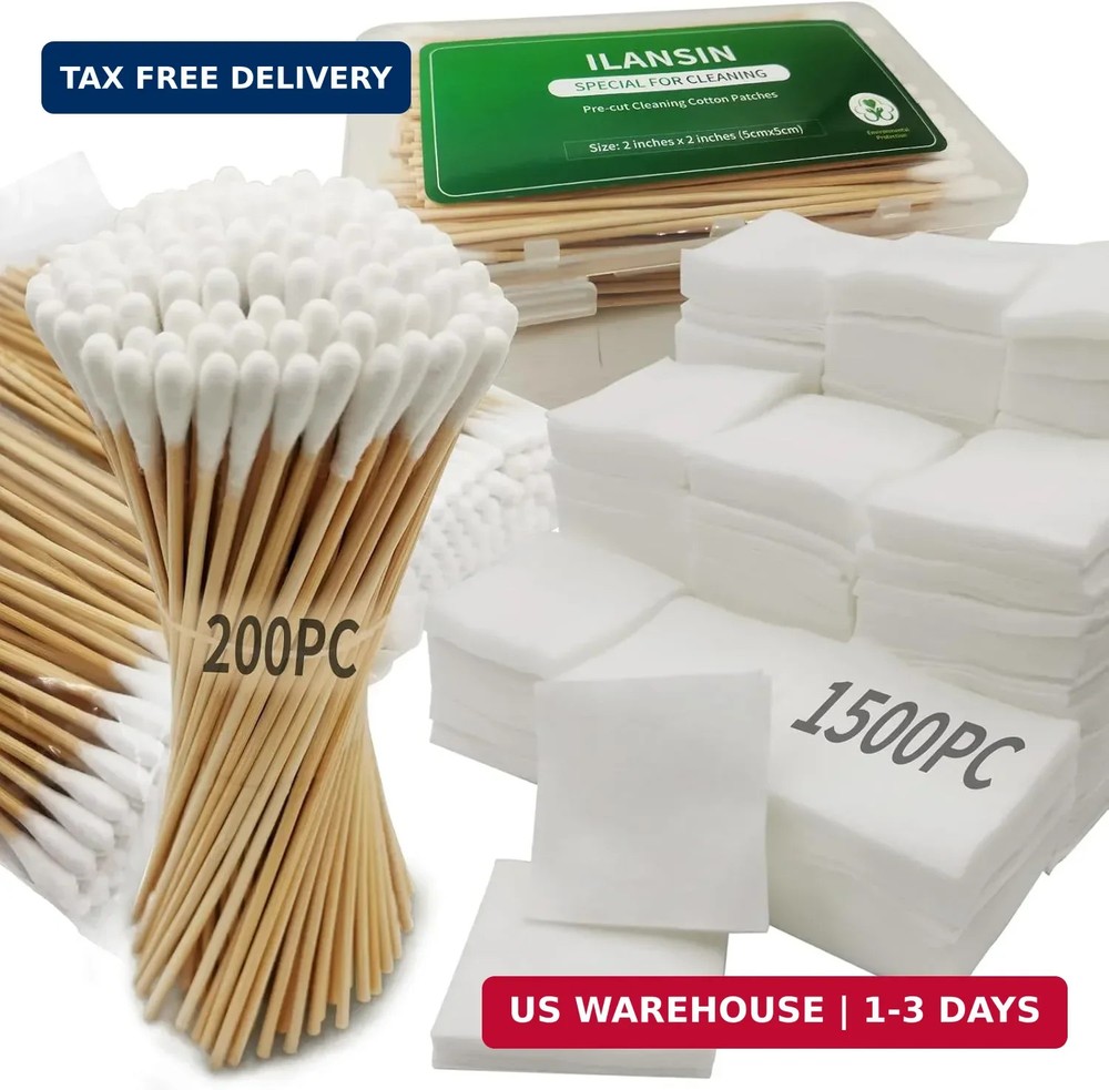 1700PCS gun cleaning supplies-1500PCS Gun Cleaning Patches +200PCS Gun Cleaning