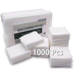 1000 Pieces Gun Cleaning Patches with Storage Case Highly Absorbent Lint Free