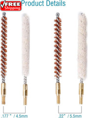 Rifle Gun Barrel Cleaning Kits for .177/.22 (4.5/5.5Mm) Caliber, Bore Brush,Pist