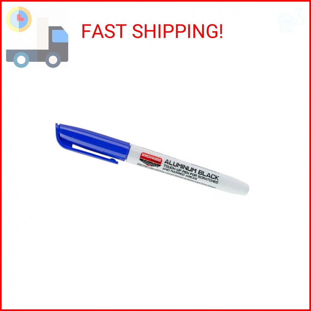 Birchwood Casey Aluminum Black Metal Finish Touch-Up Pen with Felt Tip for Resto