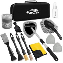 Windshield Cleaner Tool, 14Pcs Car Cleaning Kit – Car Interior Detailing Kit