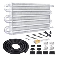 Silver 5/16″ Universal 6 Pass Kit for Transmission Oil Cooler Tube & Fin Kit