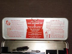 VINTAGE J C HIGGINS NO. 2140 SHOTGUN GUN CLEANING KIT METAL BOX